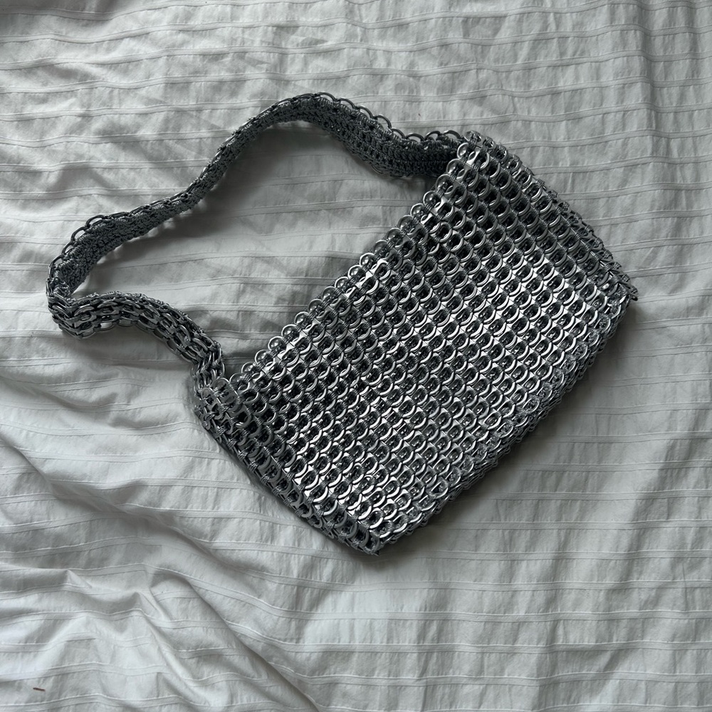 Stylish Silver Chainmail Women's Bag